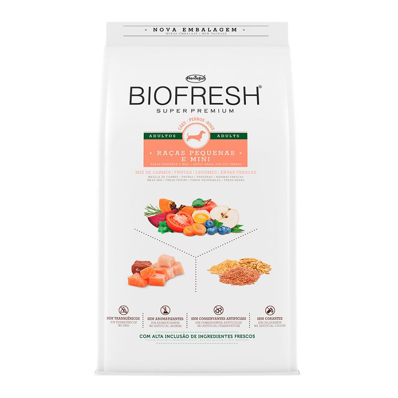 Foto-do-produto-Racao-Biofresh-Caes-Adultos-Racas-Pequenas-e-Mini-101kg-no-petshop-online-da-Tudo-de-Bicho