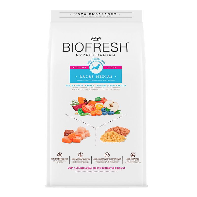 Foto-do-produto-Racao-Biofresh-Caes-Adultos-Light-Racas-Medias-3kg-no-petshop-online-da-Tudo-de-Bicho