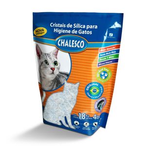 Areia Higiênica Para Gatos Sílica Cristais em Gel Chalesco