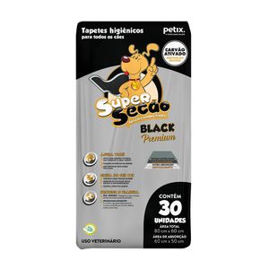 Tapete Higiênico Cães Petix Super Secão Black Premium