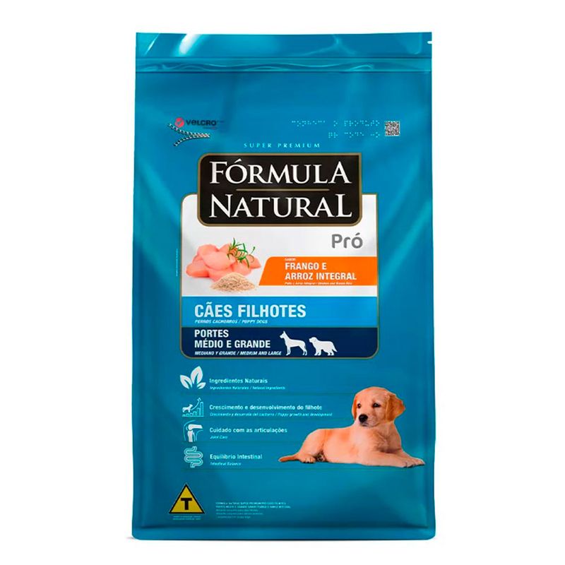 Foto-do-produto-Racao-Formula-Natural-Pro-Caes-Filhotes-Racas-Medias-e-Grandes-25Kg-no-petshop-online-da-Tudo-de-Bicho