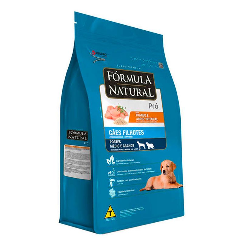 Foto-do-produto-Racao-Formula-Natural-Pro-Caes-Filhotes-Racas-Medias-e-Grandes-25Kg-no-petshop-online-da-Tudo-de-Bicho