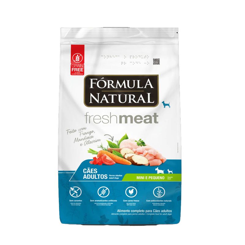 Foto-do-produto-Racao-Formula-Natural-Caes-Fresh-Meat-Adulto-Racas-Mini-e-Pequenas-7kg-no-petshop-online-da-Tudo-de-Bicho