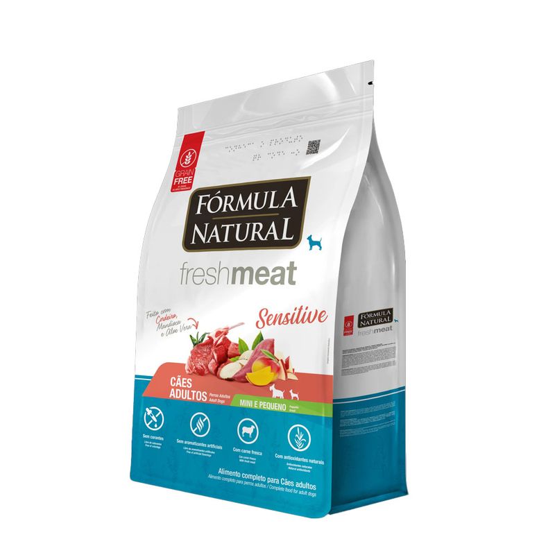 Foto-do-produto-Racao-Formula-Natural-Caes-Fresh-Meat-Sensitive-Racas-Mini-e-Pequenas-25Kg-no-petshop-online-da-Tudo-de-Bicho