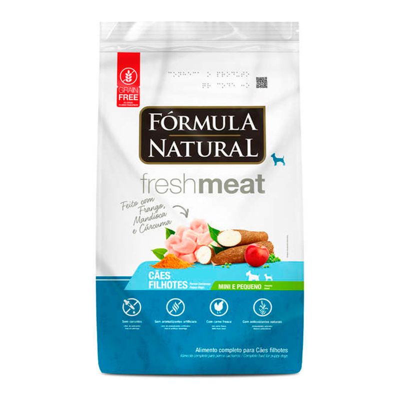 Foto-do-produto-Racao-Formula-Natural-Caes-Fresh-Meat-Filhotes-Racas-Mini-e-Pequenas-7kg-no-petshop-online-da-Tudo-de-Bicho