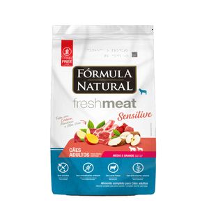 Ração Formula Natural Cães Fresh Meat Sensitive Raças Médias e Grandes