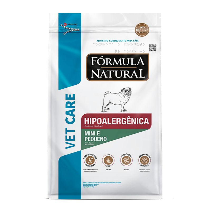 Foto-do-produto-Racao-Formula-Natural-Vet-Care-Caes-Hipoalergenica-Racas-Mini-e-Pequenas-101kg-no-petshop-online-da-Tudo-de-Bicho