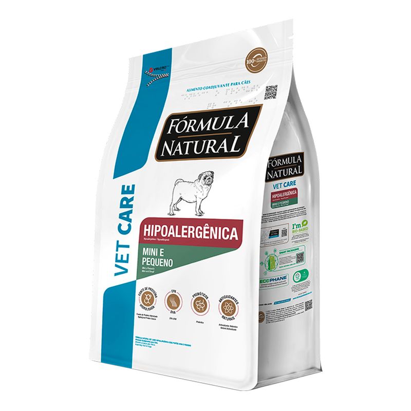 Foto-do-produto-Racao-Formula-Natural-Vet-Care-Caes-Hipoalergenica-Racas-Mini-e-Pequenas-101kg-no-petshop-online-da-Tudo-de-Bicho