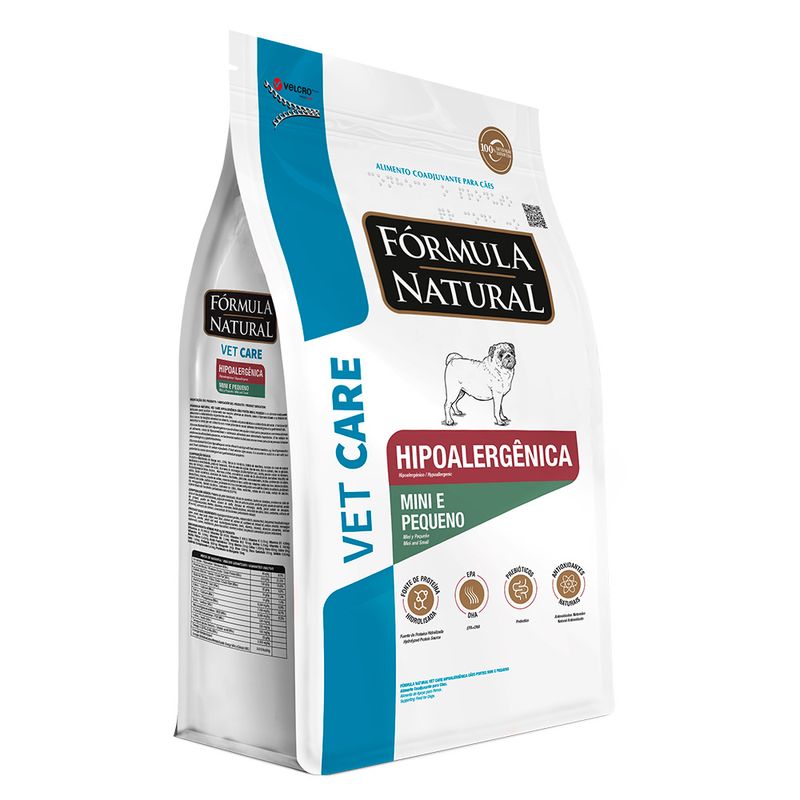 Foto-do-produto-Racao-Formula-Natural-Vet-Care-Caes-Hipoalergenica-Racas-Mini-e-Pequenas-101kg-no-petshop-online-da-Tudo-de-Bicho