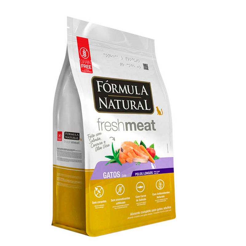 Foto-do-produto-Racao-Formula-Natural-Gatos-Fresh-Meat-Pelos-Longos-7kg-no-petshop-online-da-Tudo-de-Bicho