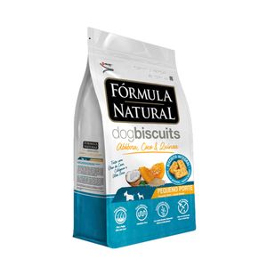 Biscoito Formula Natural Cães Adultos Raças Mini e Pequenas Abobora