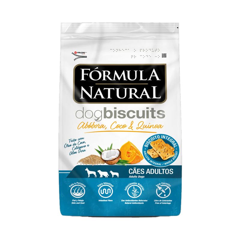 Foto-do-produto-Biscoito-Formula-Natural-Dog-Biscuits-Caes-Adultos-Abobora-250g-no-petshop-online-da-Tudo-de-Bicho