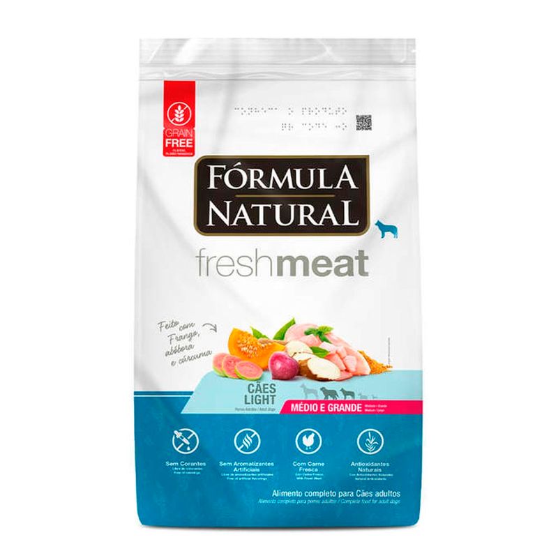 Foto-do-produto-Racao-Formula-Natural-Caes-Fresh-Meat-Light-Racas-Medias-e-Grandes-25kg-no-petshop-online-da-Tudo-de-Bicho