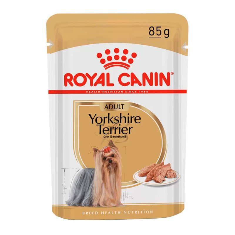 Foto-do-produto-Racao-Umida-Royal-Canin-Caes-Yorkshire-Terrier-Sache-85g-no-petshop-online-da-Tudo-de-Bicho