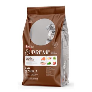 Ração Quatree Supreme Cães Sênior +7 Raças Pequenas Frango e Salmão