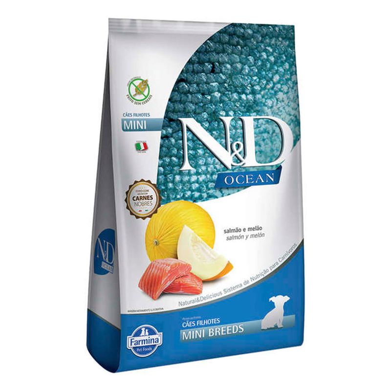 Foto-do-produto-Racao-N-D-Ocean-Caes-Filhotes-Racas-Pequenas-Salmao-e-Melao--25kg-no-petshop-online-da-Tudo-de-Bicho