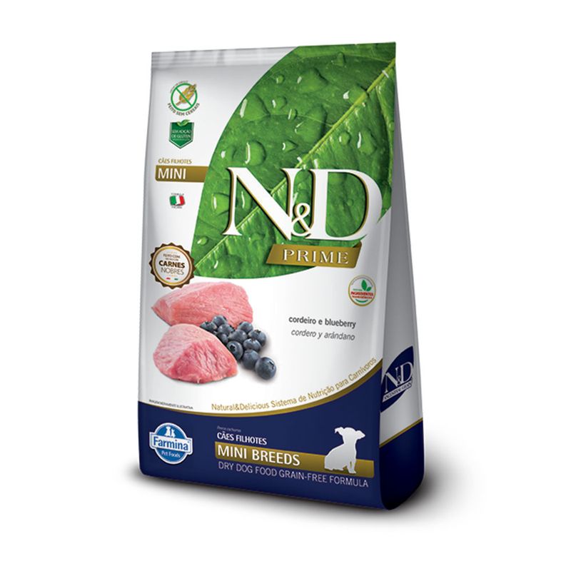 Foto-do-produto-Racao-N-D-Prime-Caes-Filhotes-Mini-Cordeiro-800g-no-petshop-online-da-Tudo-de-Bicho