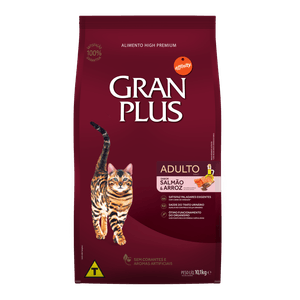 Ração Gran Plus Gatos Adultos Salmão e Arroz