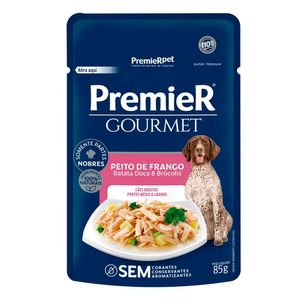 Ração Premier Cães Sachê Gourmet Ad.Méd/gade Porte Frango