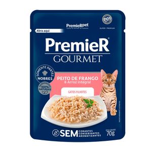 Ração Premier Gatos Sachê Gourmet Filhote Frango