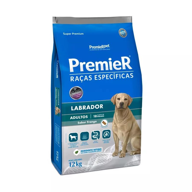 Foto-do-produto-Racao-Premier-Racas-Especificas-Labrador-Caes-Adultos-Frango-12kg-no-petshop-online-da-Tudo-de-Bicho