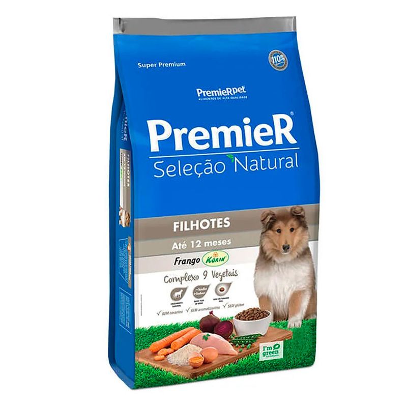 Foto-do-produto-Racao-Premier-Selecao-Natural-Caes-Filhotes-Frango-25kg-no-petshop-online-da-Tudo-de-Bicho