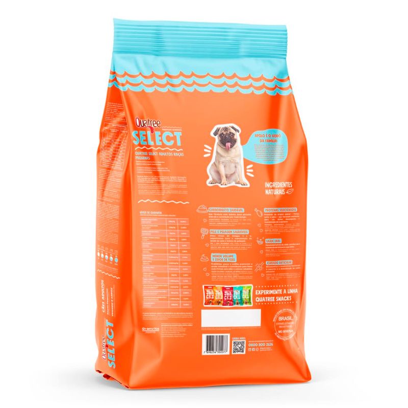 Foto-do-produto-Racao-Quatree-Select-Caes-Adultos-Racas-Pequenas-Frango-e-Arroz---1kg-no-petshop-online-da-Tudo-de-Bicho