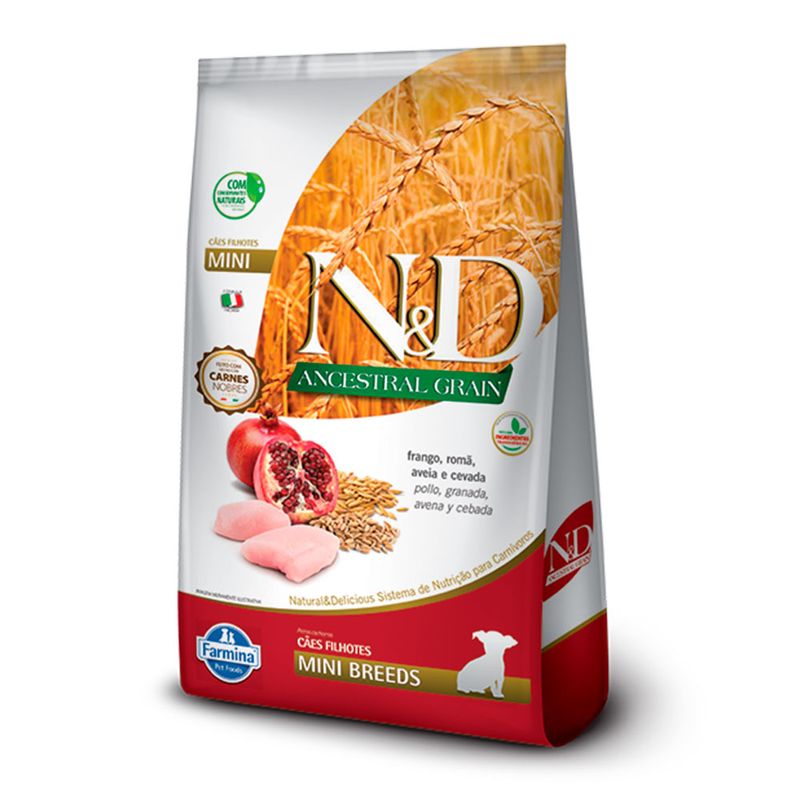 Foto-do-produto-Racao-N-D-Ancestral-Caes-Filhotes-Mini-Frango-800g-no-petshop-online-da-Tudo-de-Bicho