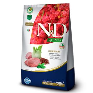 Ração N&D Quinoa Gatos Adultos Digestion Cordeiro