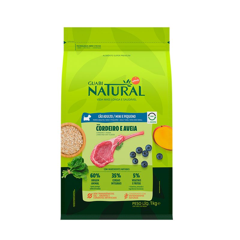 Foto-do-produto-Racao-Guabi-Natural-Caes-Adultos-Racas-Mini-e-Pequenas-Cordeiro-e-Aveia-1kg-no-petshop-online-da-Tudo-de-Bicho