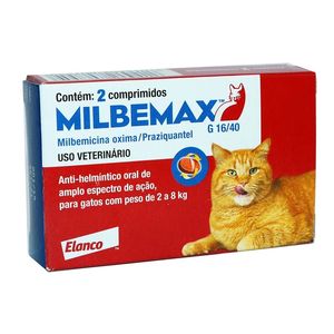 Vermífugo Milbemax Para Gatos 2 Comprimidos