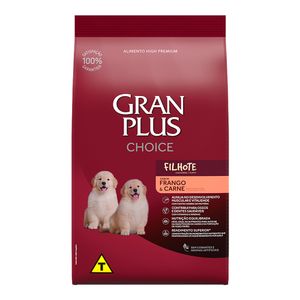 Ração Gran Plus Choice Cães Filhotes Frango e Carne