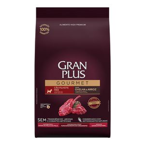 Ração Gran Plus Gourmet Cães Filhotes Porte Mini e Pequeno Ovelha e Arroz