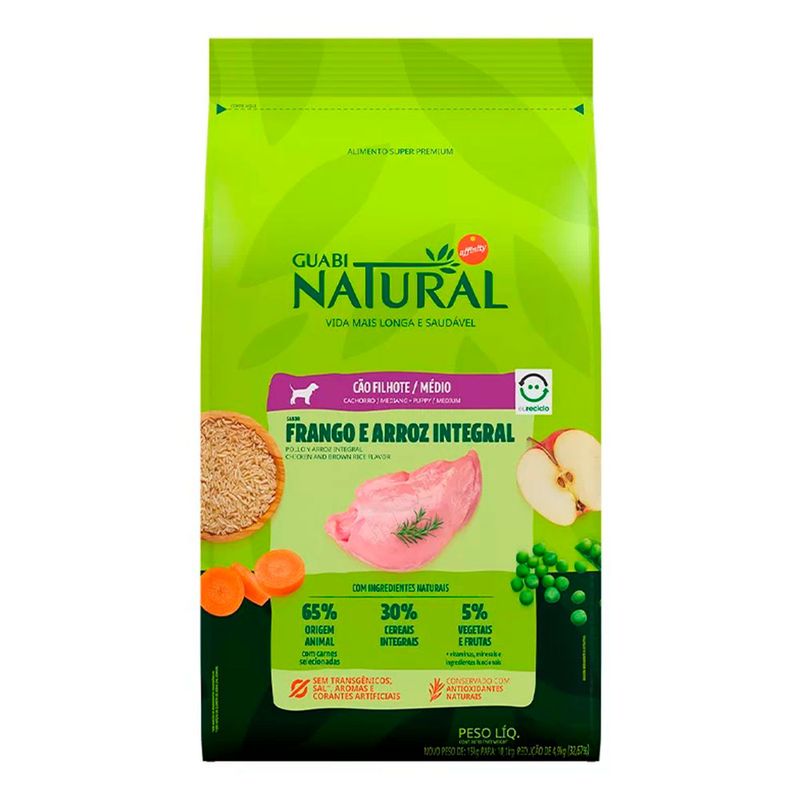 Foto-do-produto-Racao-Guabi-Natural-Caes-Filhotes-Racas-Medias-Frango-e-Arroz-Integral-15kg-no-petshop-online-da-Tudo-de-Bicho