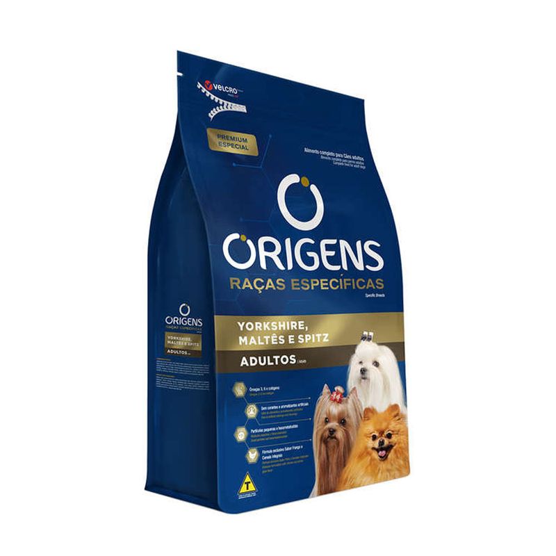 Foto-do-produto-Racao-Origens-Caes-Adultos-York-Maltes-e-Sptiz-101kg-no-petshop-online-da-Tudo-de-Bicho
