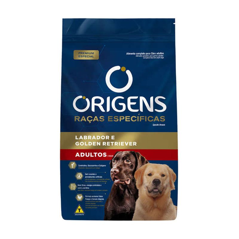 Foto-do-produto-Racao-Origens-Caes-Adultos-Labrador-e-Golden-15kg-no-petshop-online-da-Tudo-de-Bicho