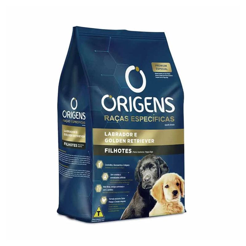 Foto-do-produto-Racao-Origens-Caes-Filhotes-Labrador-e-Golden-15kg-no-petshop-online-da-Tudo-de-Bicho