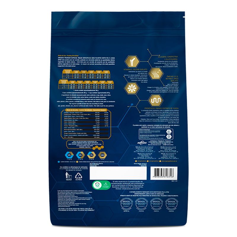 Foto-do-produto-Racao-Origens-Caes-Filhotes-Shihtzu-Ilhasa-1kg-no-petshop-online-da-Tudo-de-Bicho