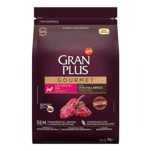 Ração Gran Plus Gourmet Cães Adulto Porte Mini Ovelha e Arroz