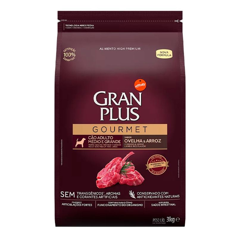 Foto-do-produto-Racao-Gran-Plus-Gourmet-Caes-Adultos-Porte-Medio-e-Grande-Ovelha-e-Arroz-3kg-no-petshop-online-da-Tudo-de-Bicho