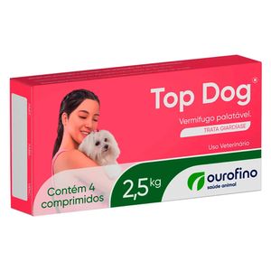 Vermífugo Top Dog Ourofino 2,5kg