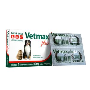 Vermifugo Vetmax Plus Cães e Gatos Vetnil