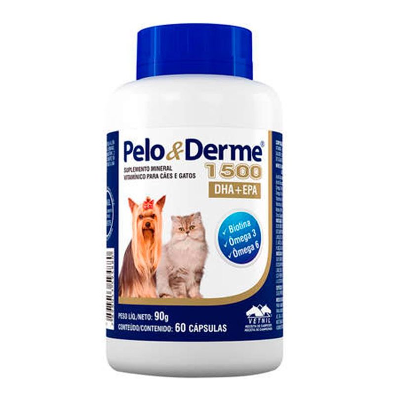 Foto-do-produto-Suplemento-Pelo---derme-1500-Dha-Epa-Vetnil-60-Capsulas-no-petshop-online-da-Tudo-de-Bicho