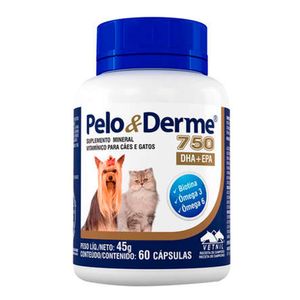 Suplemento Pelo & derme 750 Dha+Epa Vetnil