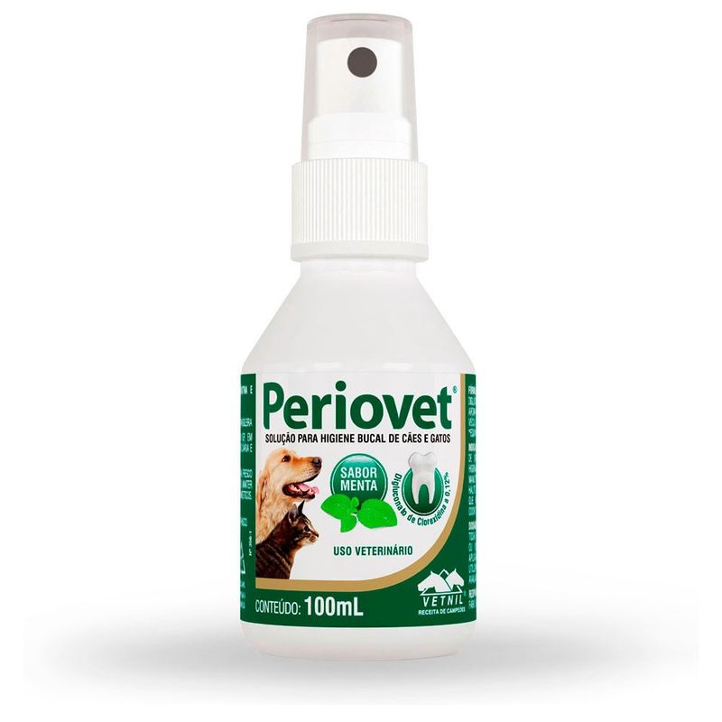 Foto-do-produto-Solucao-para-Higiene-Bucal-Spray-Periovet-Vetnil-100ml-no-petshop-online-da-Tudo-de-Bicho