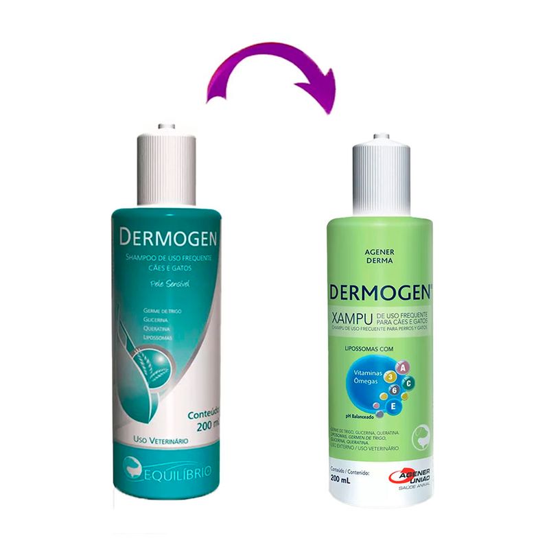 Foto-do-produto-Dermogen-Shampoo-Agener-Uniao-200ml-no-petshop-online-da-Tudo-de-Bicho