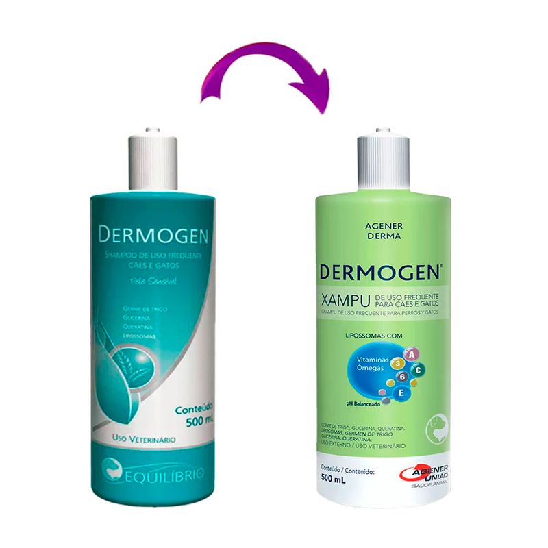 Foto-do-produto-Dermogen-Shampoo-Agener-Uniao-500ml-no-petshop-online-da-Tudo-de-Bicho