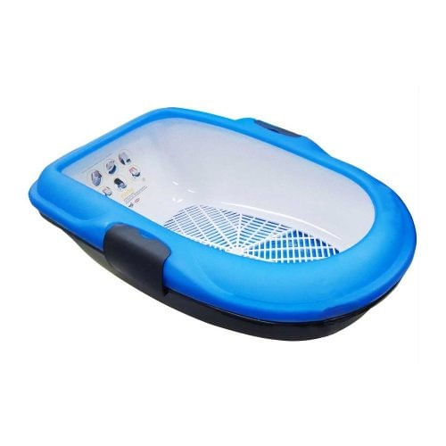 Foto-do-produto-Caixa-de-Areia-Para-gatos-Furba-Bandeja-Higienica-Azul-no-petshop-online-da-Tudo-de-Bicho