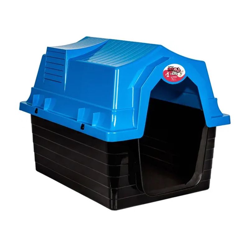 Foto-do-produto-Casa-Jel-Plast-Plastica-Azul-N.1--no-petshop-online-da-Tudo-de-Bicho