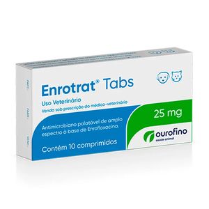 Enrotrat Tabs Ourofino 10 Comprimidos